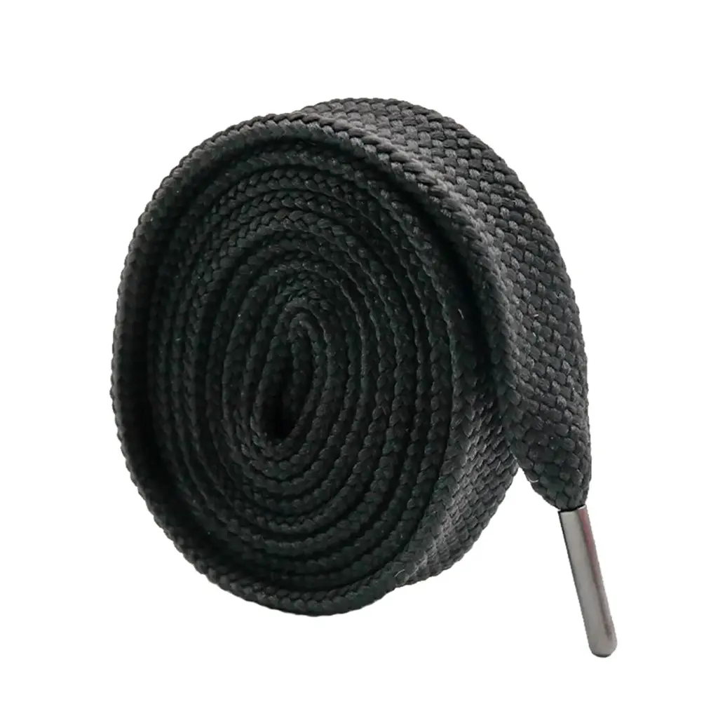 FLAT SHOELACE WITH METAL TIP