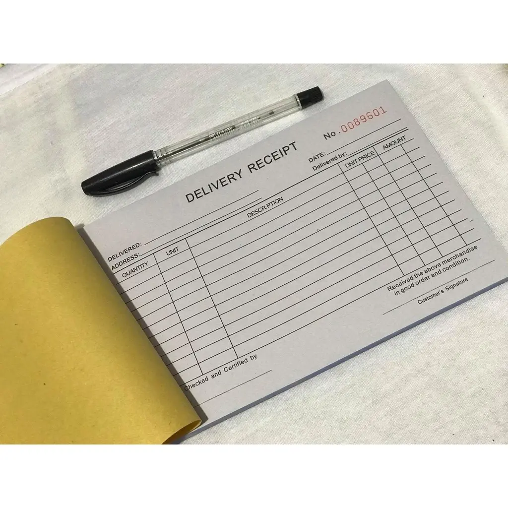 BUSINESS FORM RECIEPT- DELIVERY B- HORIZONTAL