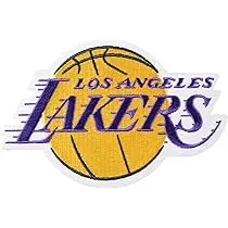 SEWING SUPPLIES:IRON ON EMBROIDERED NBA PATCH -  LAKERS 