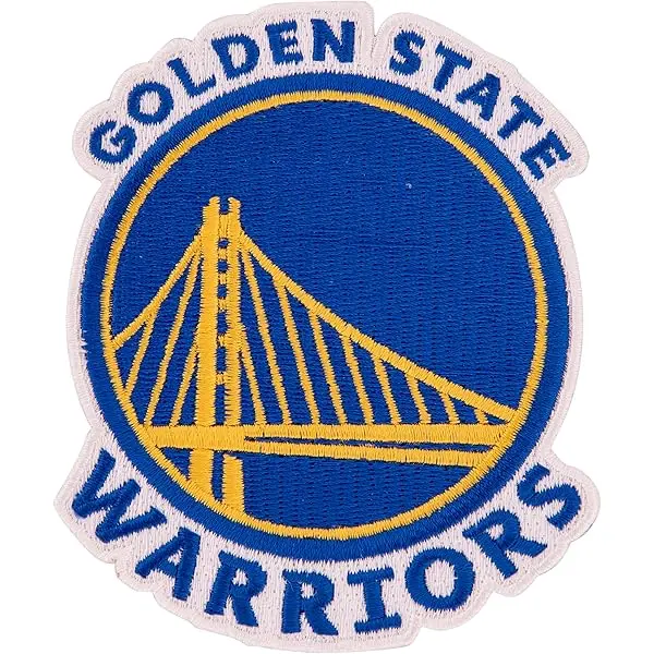 SEWING SUPPLIES:IRON ON EMBROIDERED NBA PATCH - WARRIORS 