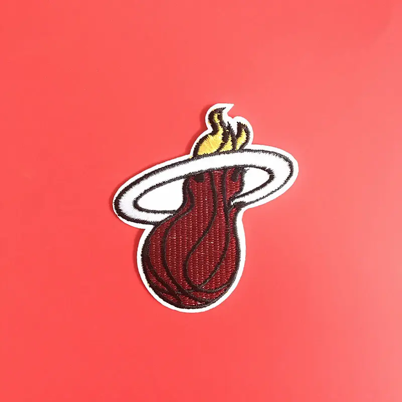 SEWING SUPPLIES:SEW ON EMBROIDERED NBA LOGO -NBA-HEAT 