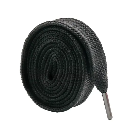 FLAT SHOELACE WITH METAL TIP