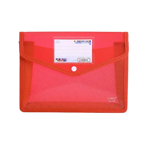 SCHOOL SUPPLIES:SKY FILE FOLDER - RED WALLET 