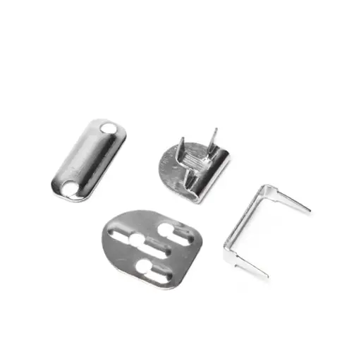 SEWING SUPPLIES:11MM SILVER HOOK & EYE FASTENERS - SILVER 