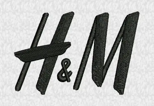 SEWING SUPPLIES:IRON ON EMBROIDERED CUSTOM PATCH - H&M -001 