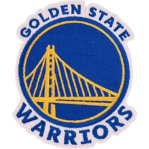 SEWING SUPPLIES:IRON ON EMBROIDERED NBA PATCH - WARRIORS 
