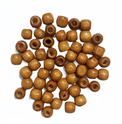 SEWING SUPPLIES:NATURAL WOODEN BEADS 