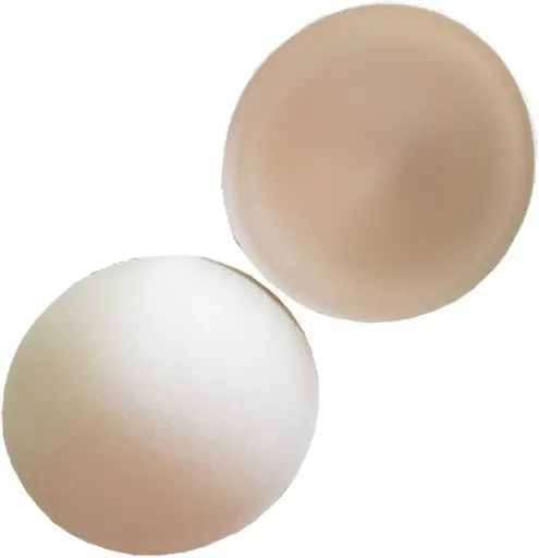 SEWING SUPPLIES:ROUND BRA PADS LARGE- NUDE 