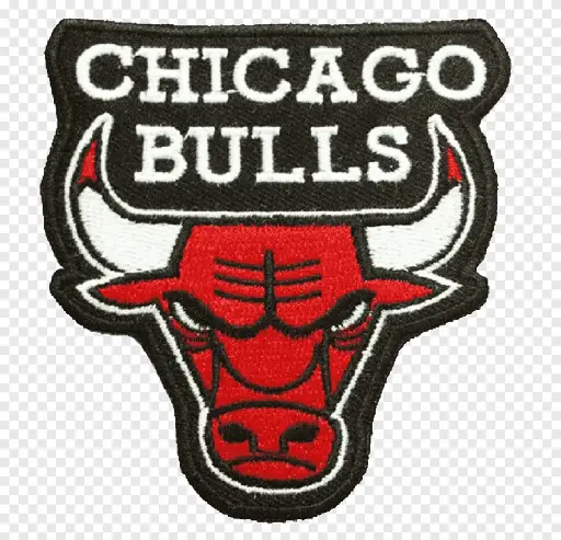 SEWING SUPPLIES:SEW ON  EMBROIDERED NBA LOGO -  BULLS 