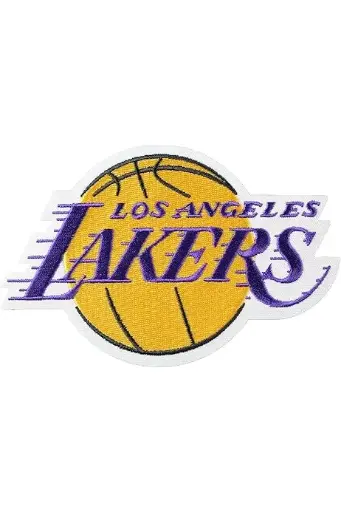 SEWING SUPPLIES:SEW ON  EMBROIDERED NBA LOGO -  LAKERS 2 
