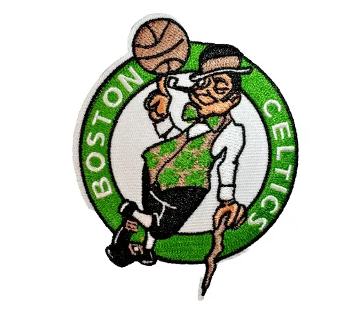 SEWING SUPPLIES:SEW ON EMBROIDERED NBA LOGO -  BOSTON 