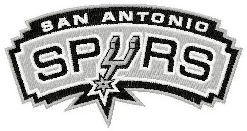 SEWING SUPPLIES:SEW ON EMBROIDERED NBA LOGO -  SPURS 