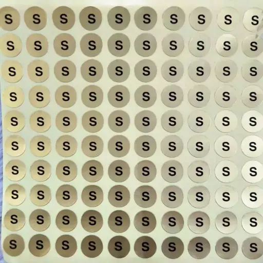 STICKER:GOLD STICKER -  SMALL 